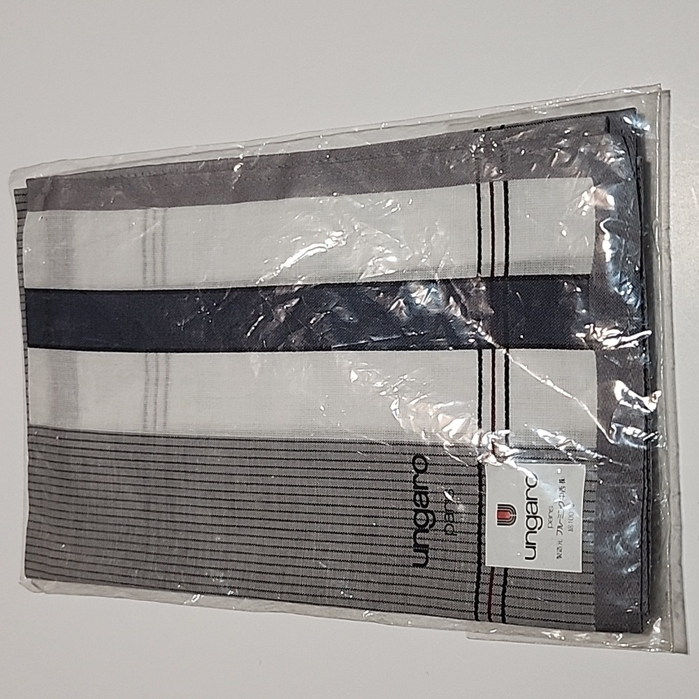 Ungaro Paris Handkerchief Cotton Brandnew Authentic